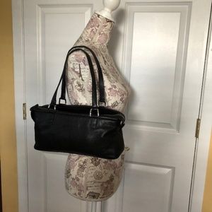 Ann Taylor Black Leather Shoulder Bag